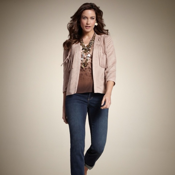 Jackets & Blazers - Chicos Beige western Jacket Size 2 (12 or L)